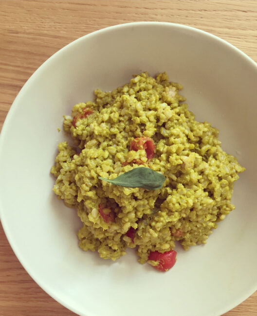 Easy Cashew Pesto Risotto 1
