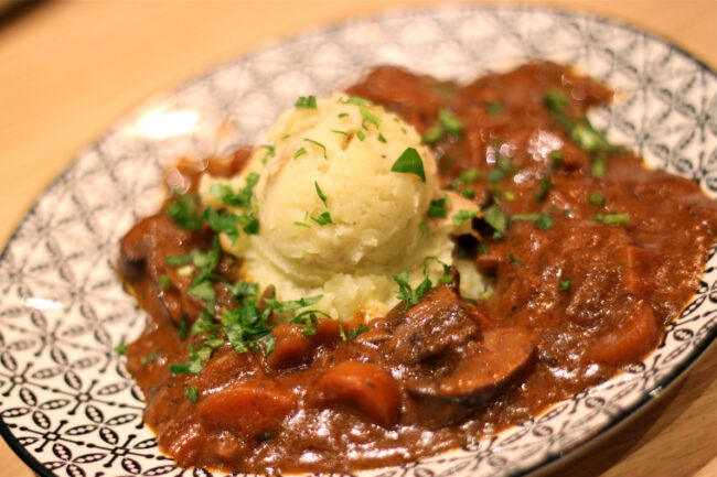 Mushroom Bourguignon 1